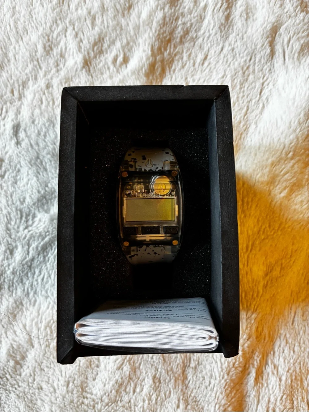 Nixon Clear Digital Watch Lay Low Comp S - Gray Speckle